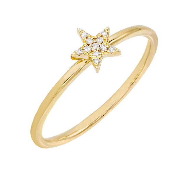 FJ0155 925 Sterling Silver Star Ring
