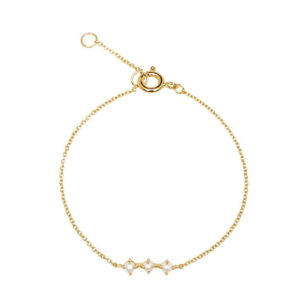 FS0097 925 Sterling Silver Pearl Bracelet