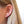 FE0137 925 Sterling Silver Little Turquoise Moon Stud Earrings