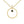 FX0102 925 Sterling Silver Gold plated circle necklace