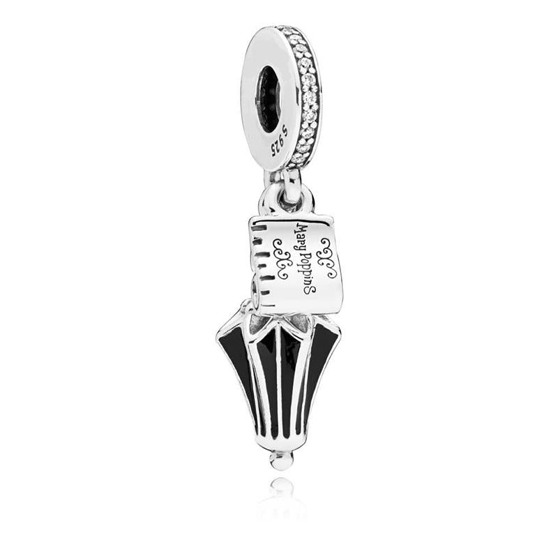 XX0011 925 Sterling Silver Mary Poppins’ Umbrella Dangle Charm