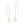 FE0119 925 Sterling Silver Stellar Ear Threader Star Earrings
