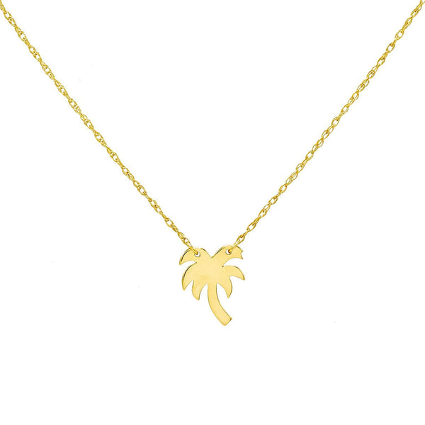 FX0232 925 Sterling Silver Coconut Tree Necklace