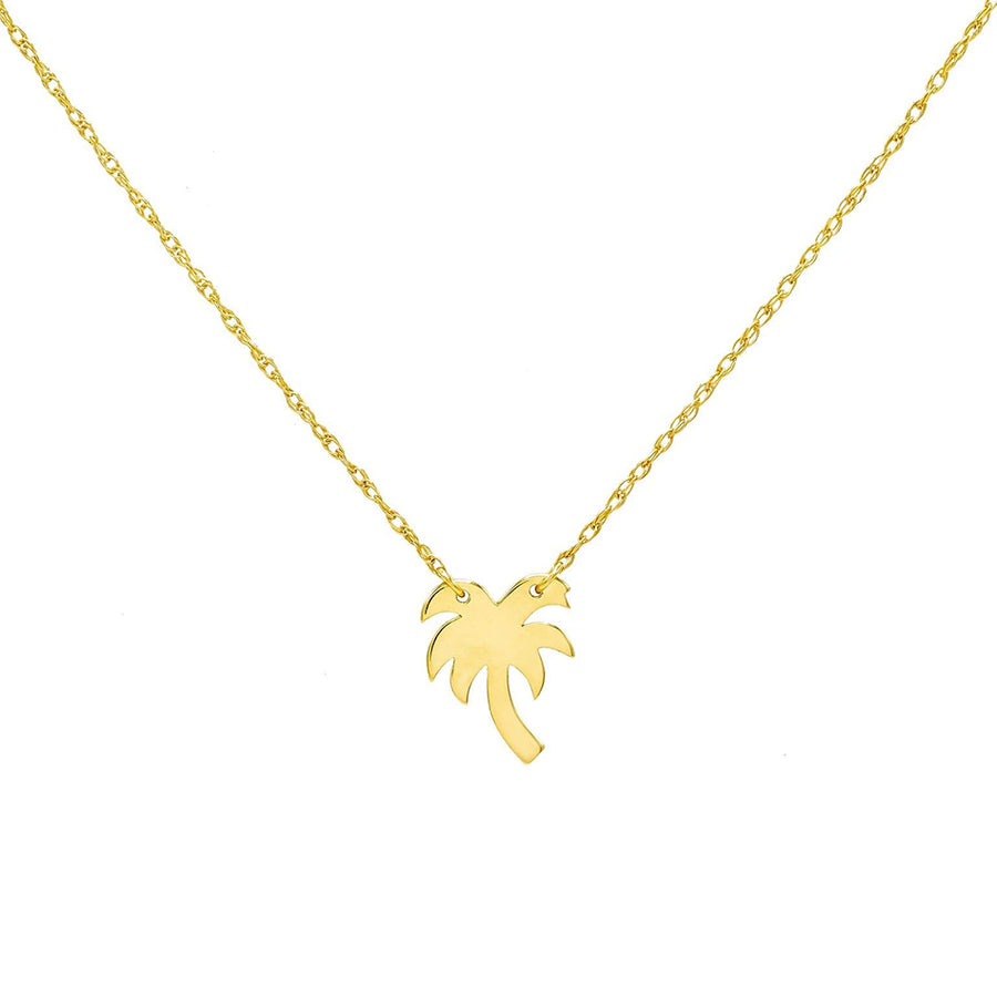 FX0232 925 Sterling Silver Coconut Tree Necklace