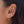 FE0178 925 Sterling Silver Mystic Drop Gem Hoop Earrings