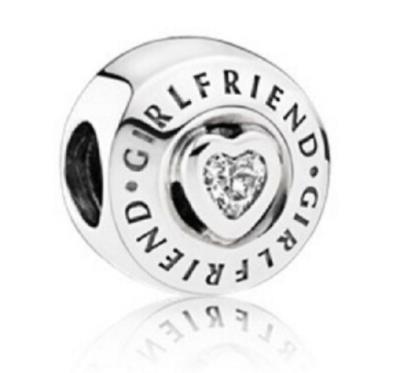 925 Sterling Silver Girl friend charms