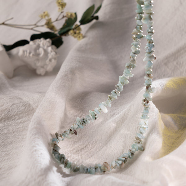 FX08246 Natural Gemstone Larima Necklace