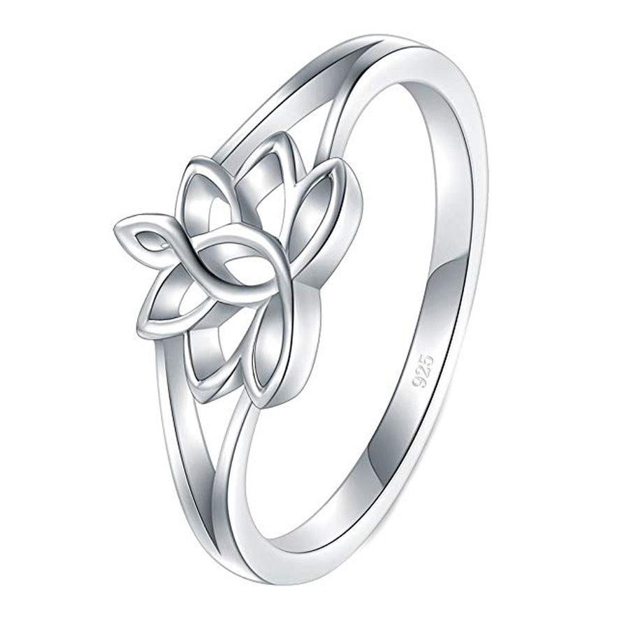 GG1015 925 Sterling Silver Flower Women Ring