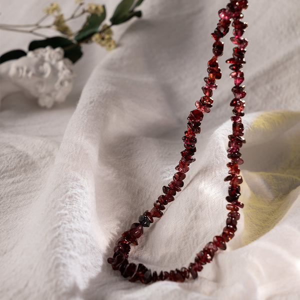 FX0824 Garnet Stockable Necklace