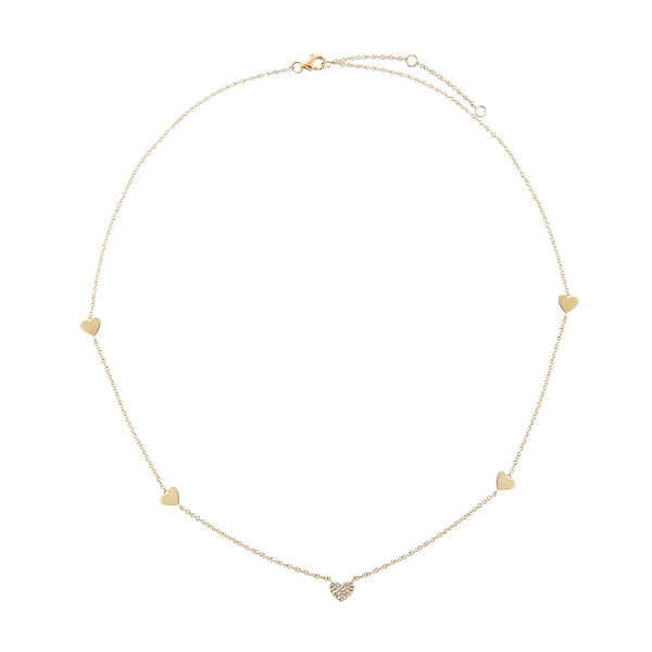 FX0199 925 Sterling Silver Mini Heart Necklace