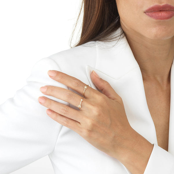 FJ0156 925 Sterling Silver Arrow Ring