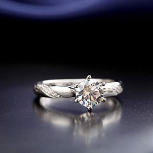 GG1033 925 Sterling Silver CZ Women Wedding Ring