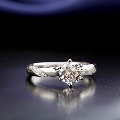 GG1033 925 Sterling Silver CZ Women Wedding Ring