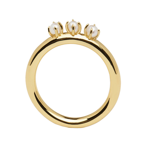 FJ0235 925 Sterling Silver Pearl Ring