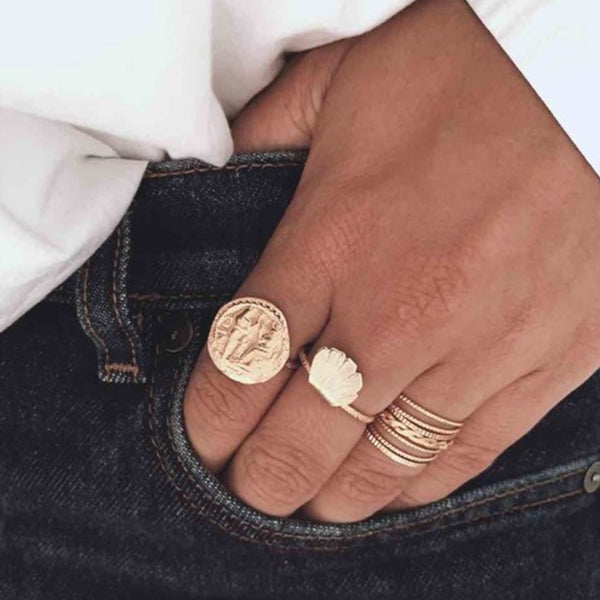 FJ0146 925 Sterling Silver Layered Beaded Ring