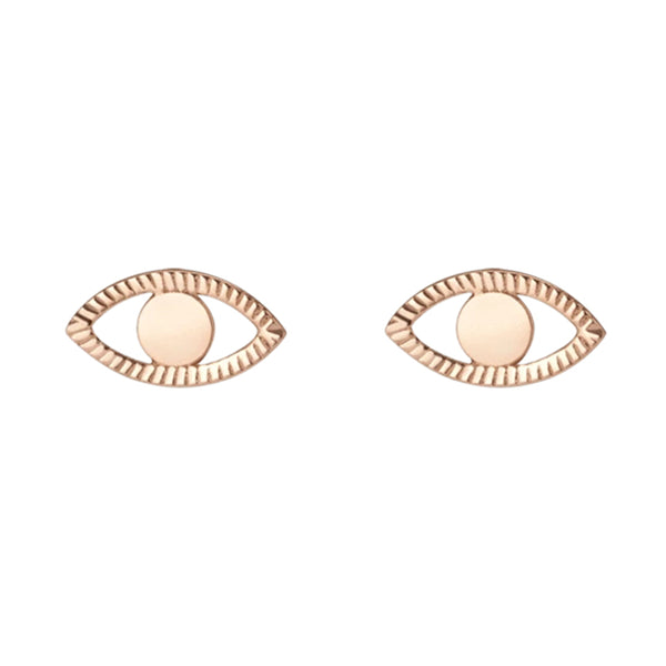 FE0261 925 Sterling Silver Infinity Evil Eye Earrings