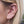 FE0191 925 Sterling Silver Circle Barbell Earrings