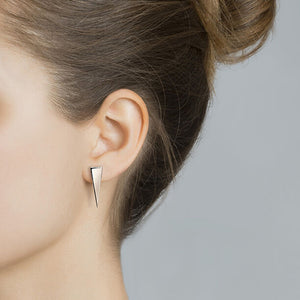 FE0293 925 Sterling Silver Triangle Earrings