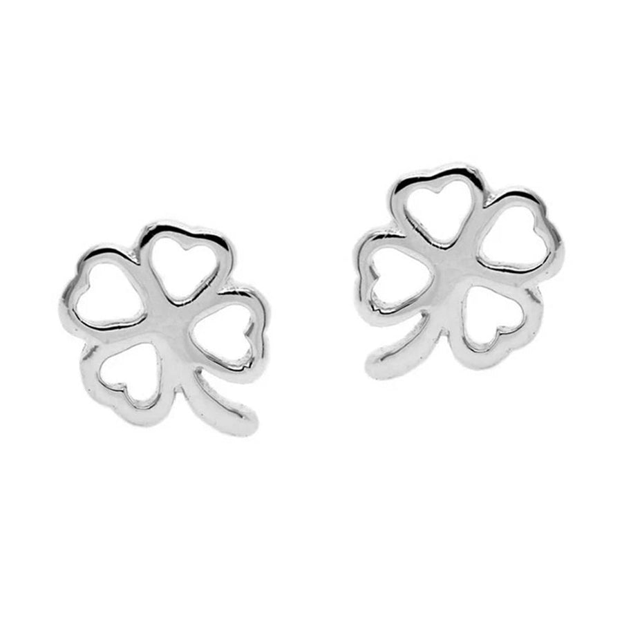 FE0143 925 Sterling Silver Sweet luck clover stud earrings