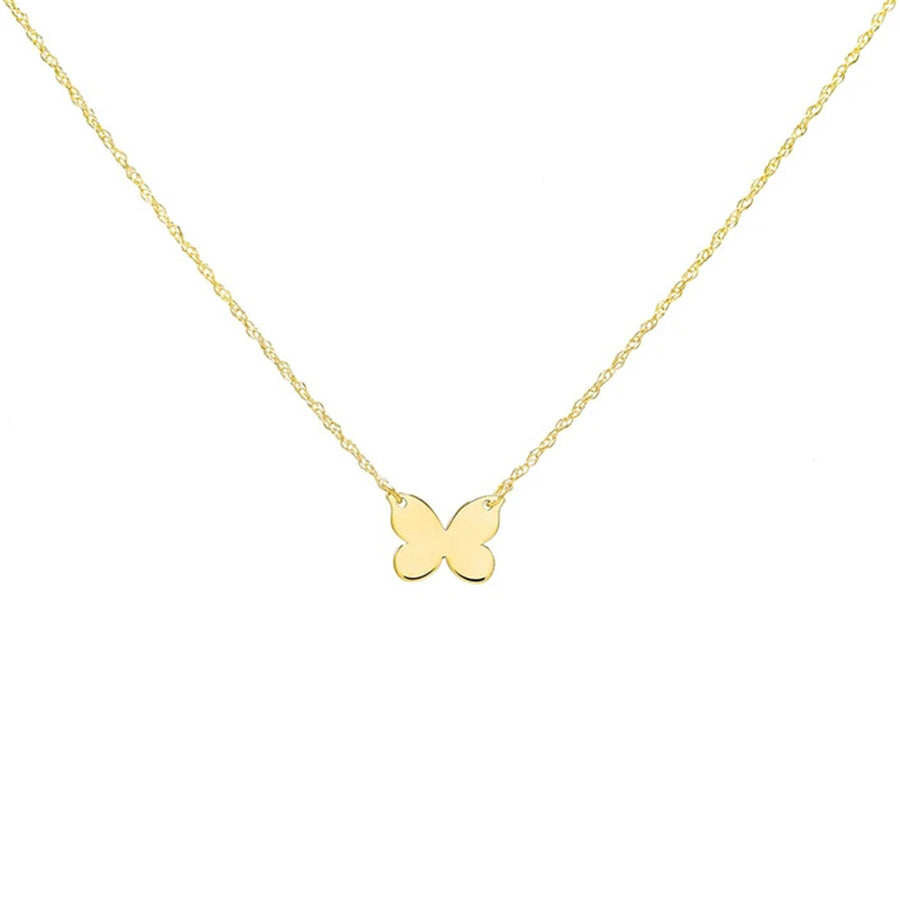 FX0190 925 Sterling Silver Butterfly Necklace