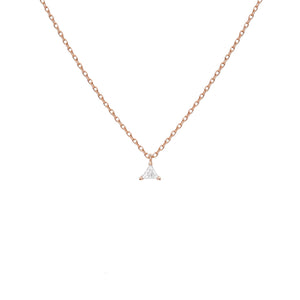 FX0084 925 Sterling Silver Diamond Pendant Necklace