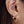 FE0035 925 Sterling Silver Mini Shaker Bezel Hoop Earrings