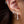 FE0014 925 Sterling Silver Cubic Zircon Hoop Earrings