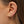 FE0428 925 Sterling Silver Diamond Hoop Earrings