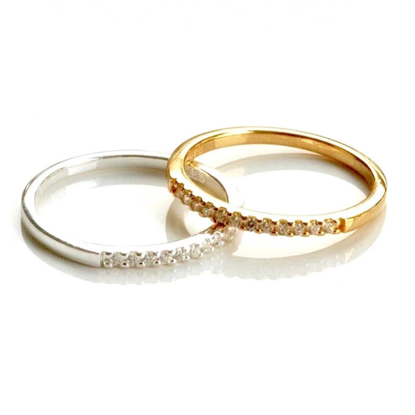 FJ0018 925 Sterling Silver Eternity Ring