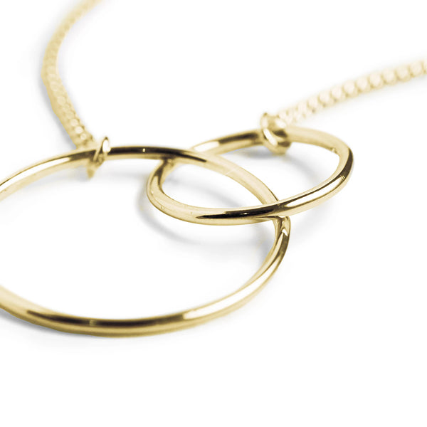 FX0259 925 Sterling Silver Connection Circle Necklace