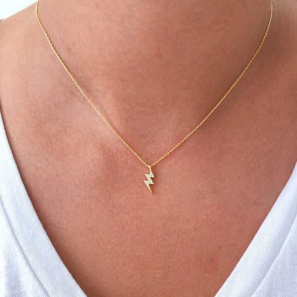 FX0255 925 Sterling Silver Lightning Necklace