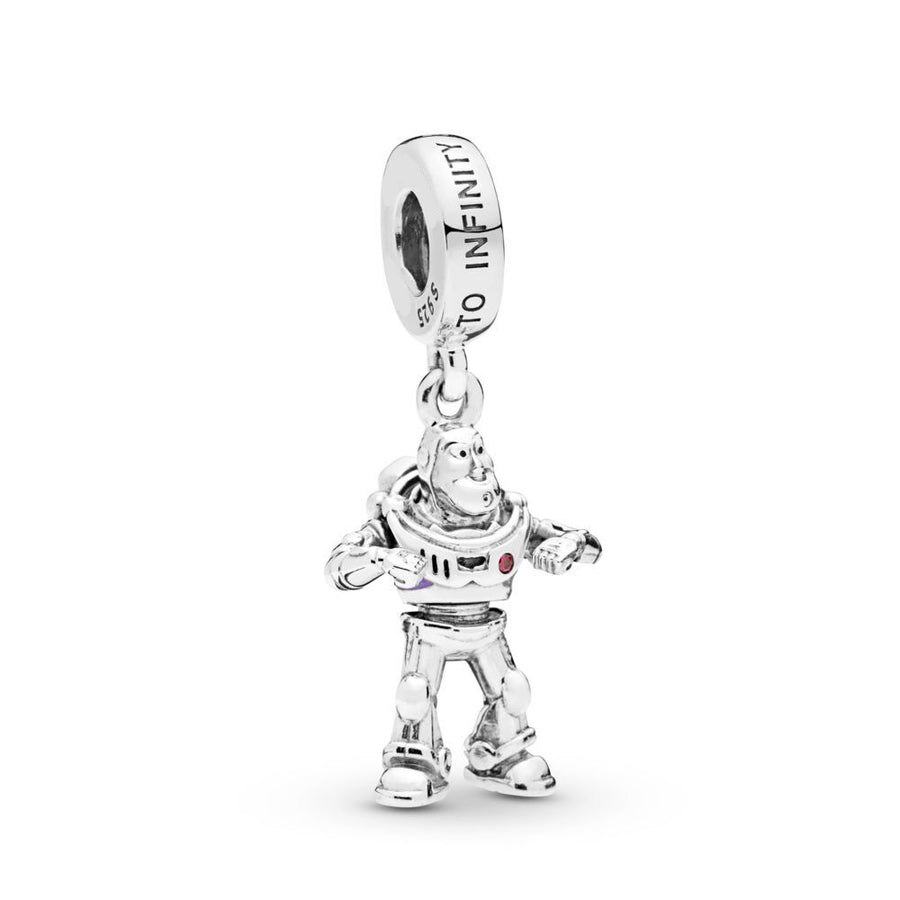 PP6626 925 Sterling Silver Pixar, Toy Story, Buzz Lightyear Dangle Charm