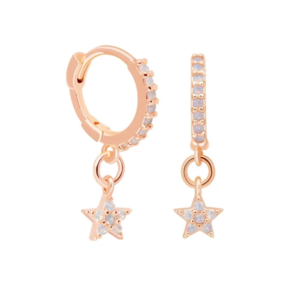 FE0218 Mystic Star Huggies Earrings