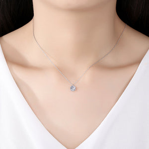 FX0002 925 Sterling Silver Zircon Necklace