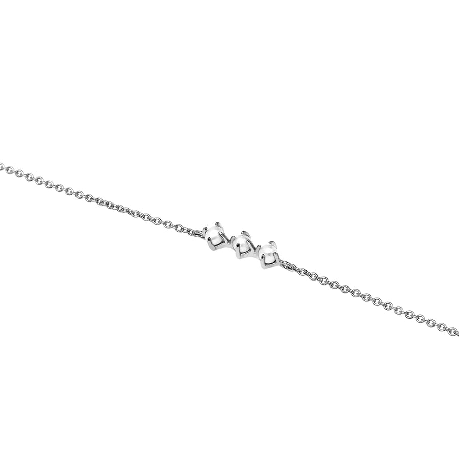 FS0097 925 Sterling Silver Pearl Bracelet
