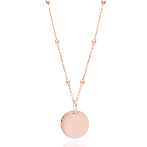 FX0052 925 Sterling Silver Basic Coin Necklace