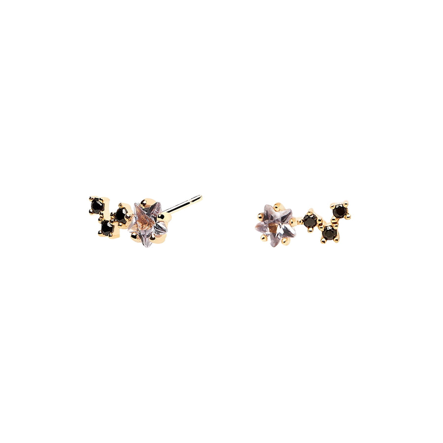 FE0697 925 Sterling Silver Crystal Stud Earrings