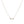 FX0079 925 Sterling Silver Mini Diamond Bar Pendant Necklace