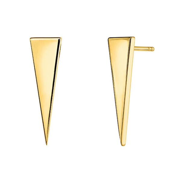 FE0293 925 Sterling Silver Triangle Earrings