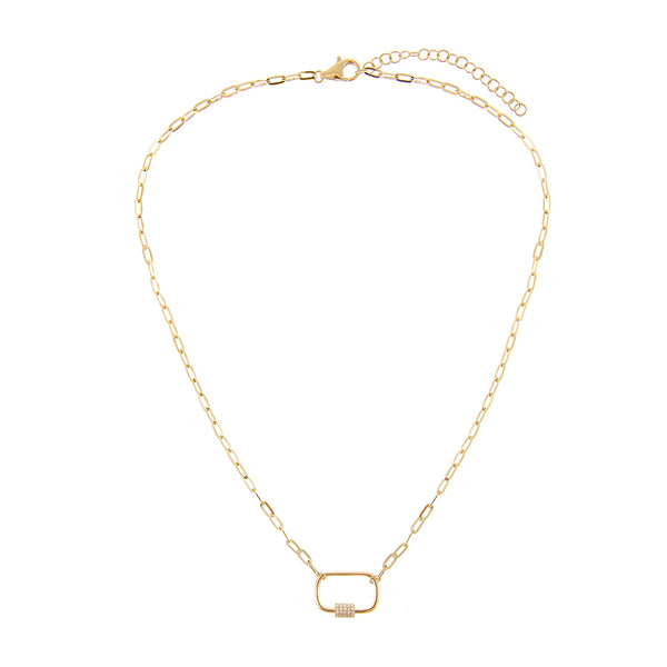 FX0228 925 Sterling Silver Gold Chain Necklace