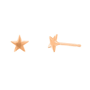 FE0730 925 Sterling Silver Star Stud Earrings