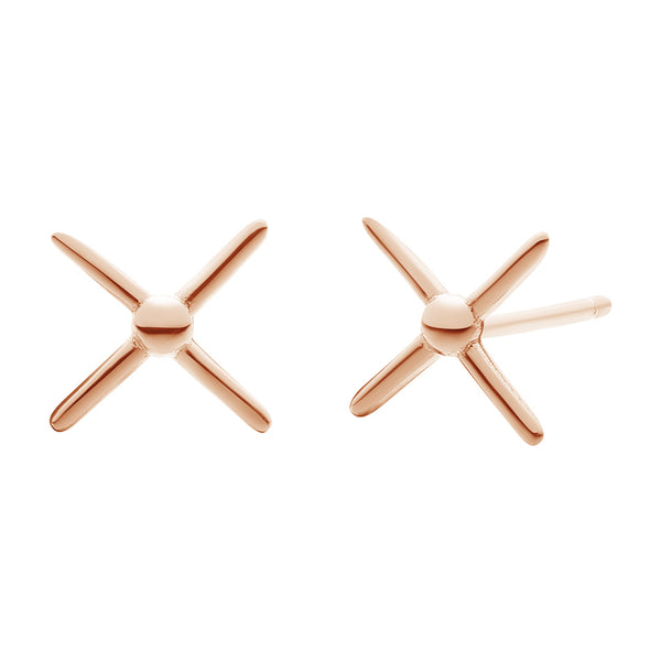 FE0255 925 Sterling Silver X Earrings