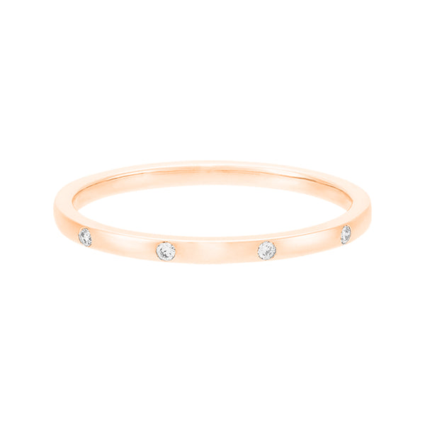 FJ0258 925 Sterling Silver Dotted Diamonds Ring