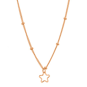 FX0009 925 Sterling Silver Star Necklace