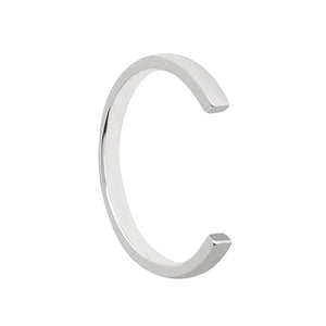 FJ0039 925 Sterling Silver Crossing Lines Ring
