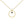 FX0102 925 Sterling Silver Gold plated circle necklace