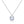 FX0002 925 Sterling Silver Zircon Necklace