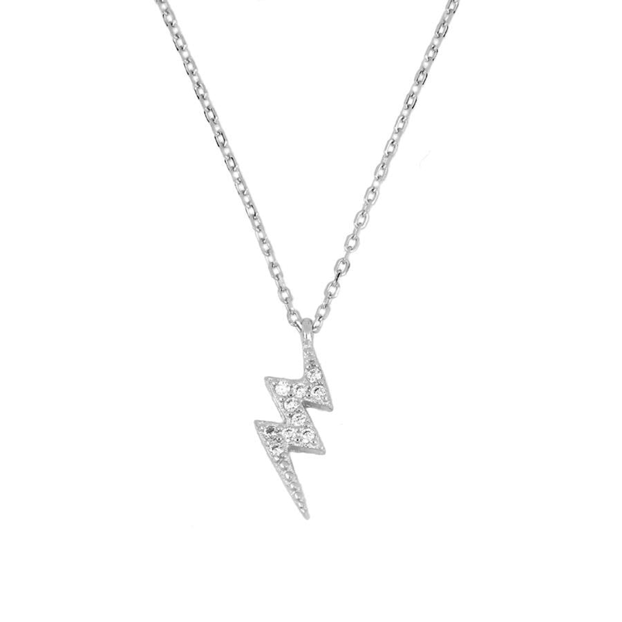 FX0255 925 Sterling Silver Lightning Necklace