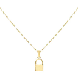 FX0184 925 Sterling Silver Lock Necklace