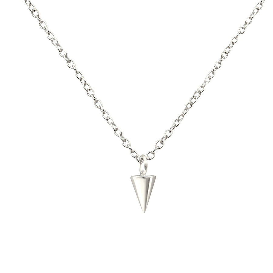 FX0029 925 Sterling Silver Little Spike Necklace